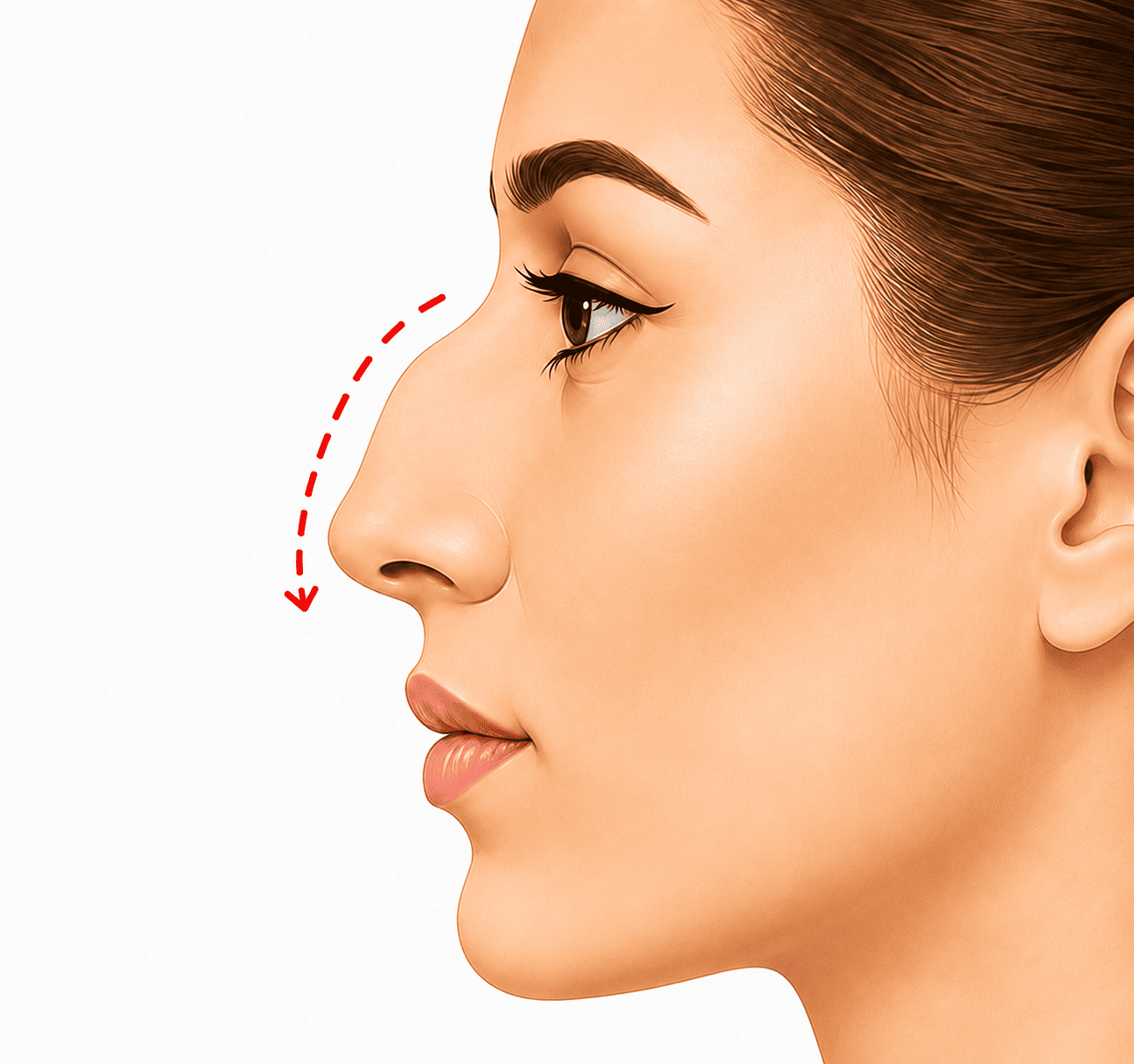 Dorsal hump nose concern illustration